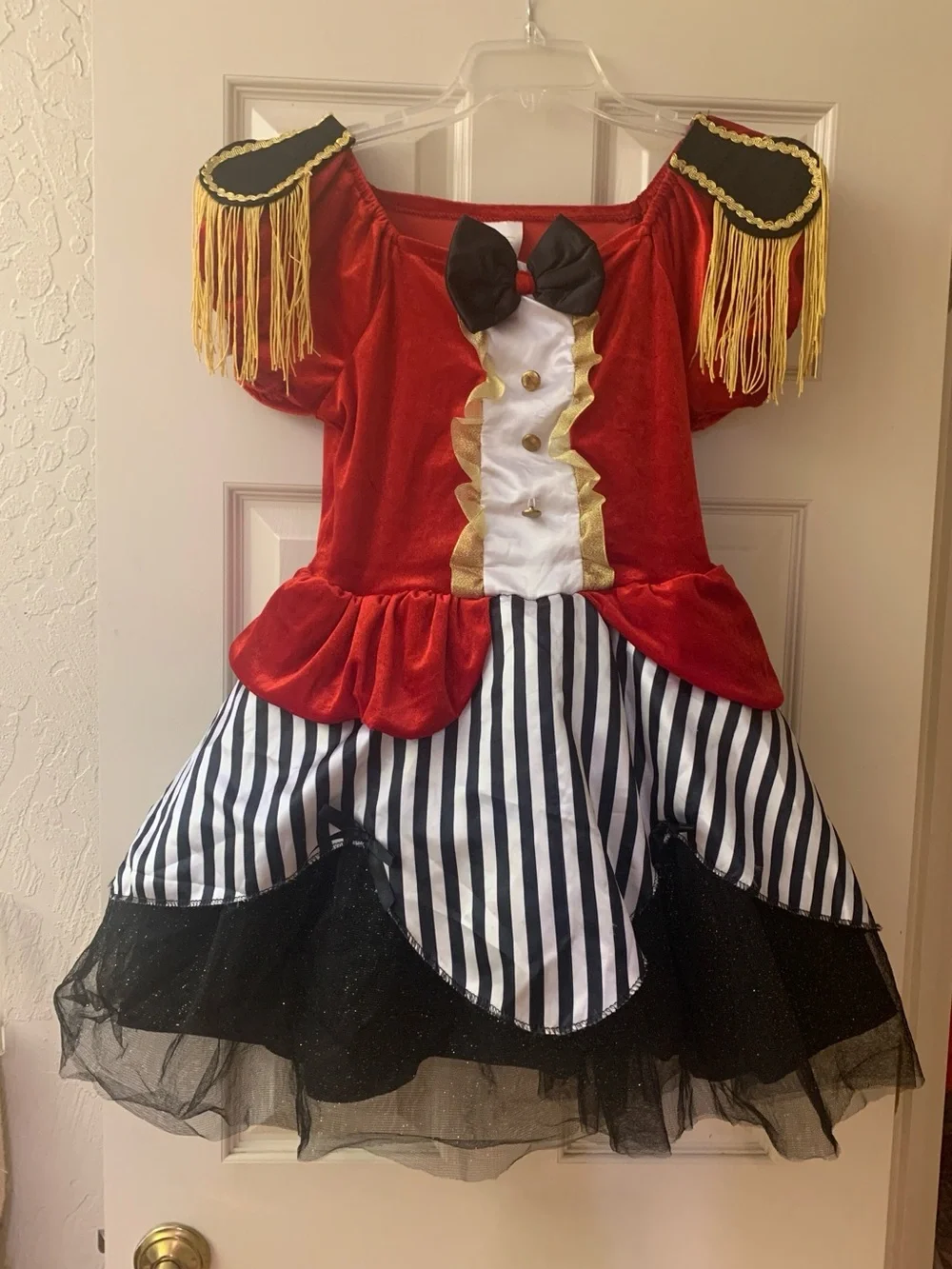 Fun World Big Top Beauty Girl’s Red Circus Ringmaster Costume Dress